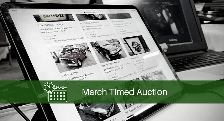 March Timed Auction